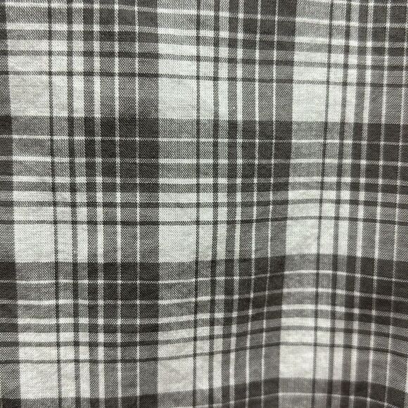 A/X Armani Exchange Black Gray White Plaid Button Down Shirt — Size S - Picture 5 of 7